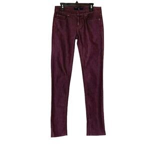 Marc Jacobs Plum Low Rise Skinny Leg Stretch Jeans Size 25